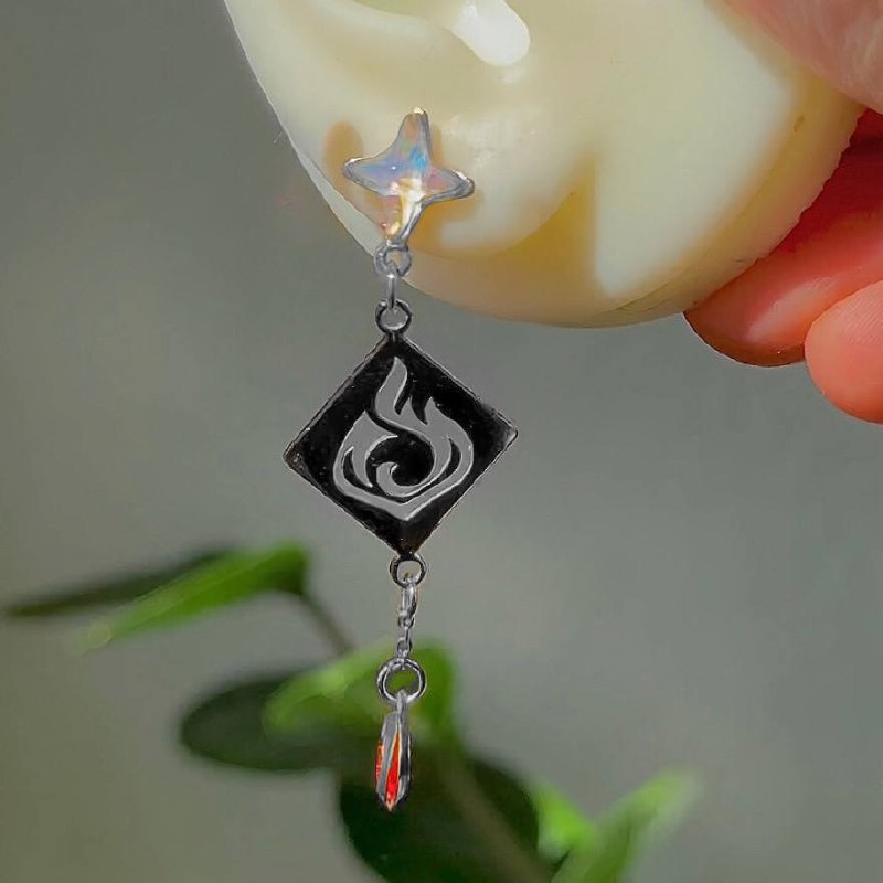 Silver / Golden Steel Genshin Earringpieces