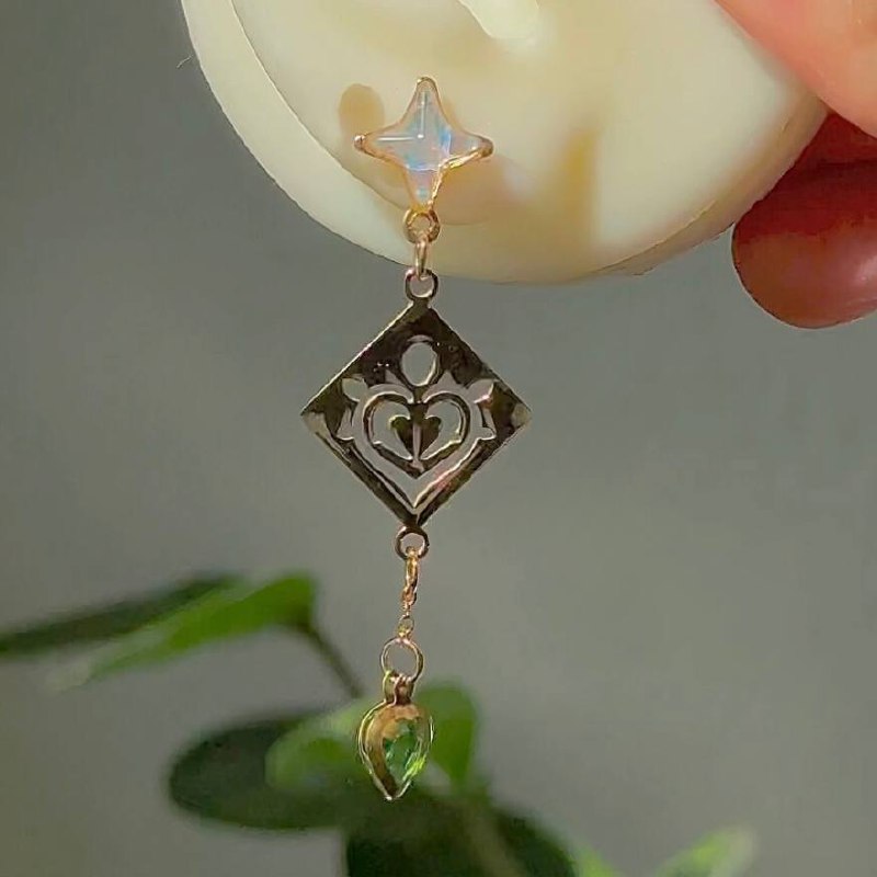 Silver / Golden Steel Genshin Earringpieces