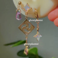Silver / Golden Steel Genshin Earringpieces