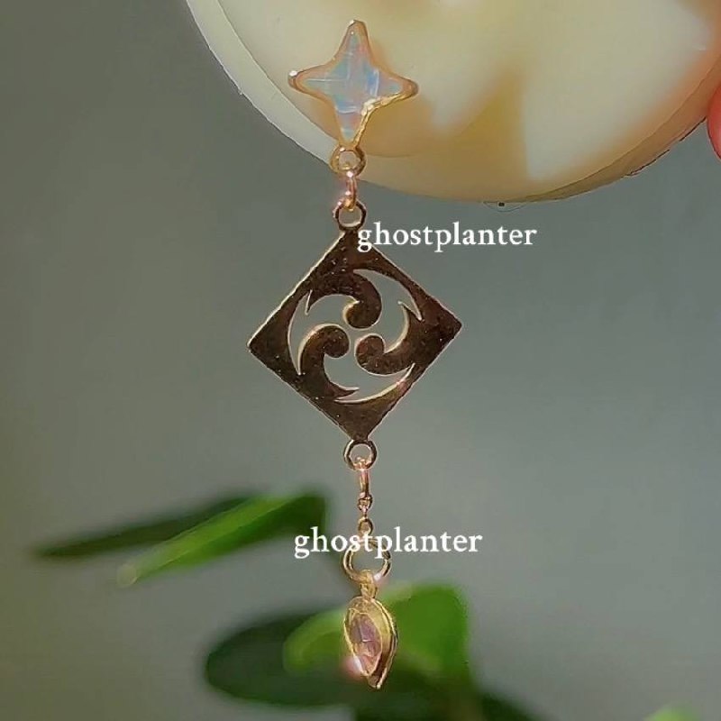 Silver / Golden Steel Genshin Earringpieces