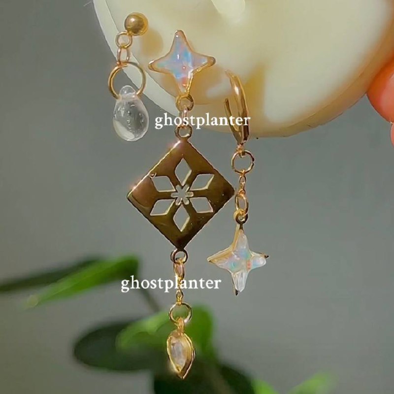 Silver / Golden Steel Genshin Earringpieces