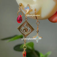 Silver / Golden Steel Genshin Earringpieces
