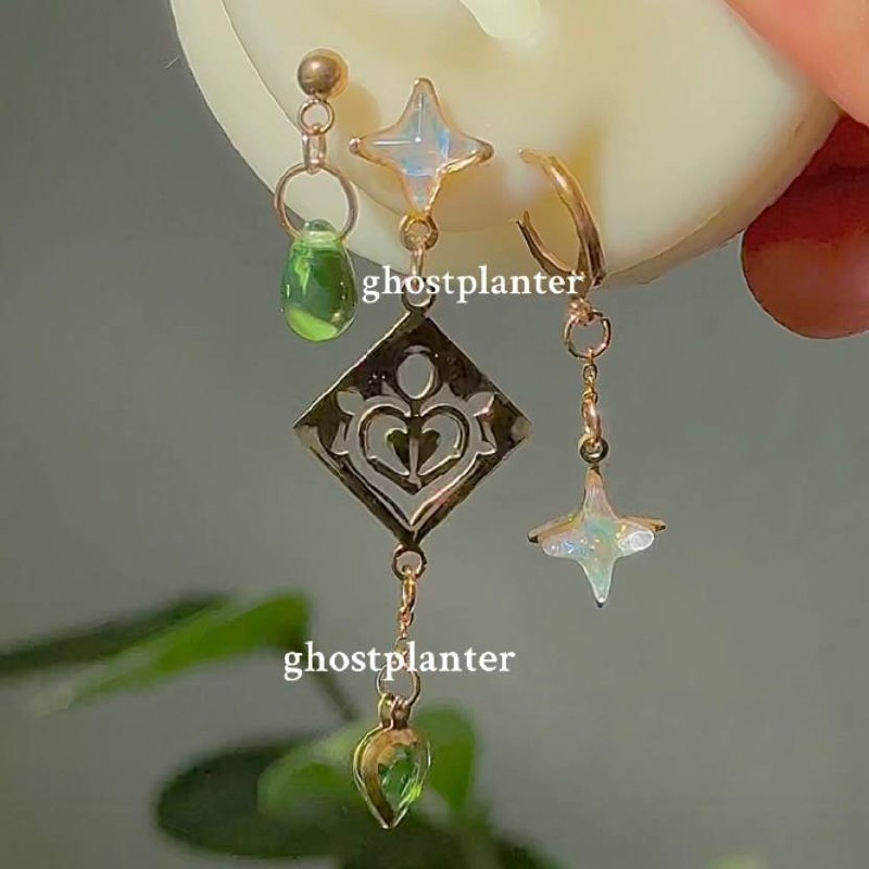 Silver / Golden Steel Genshin Earringpieces