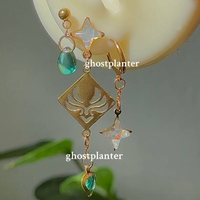 Silver / Golden Steel Genshin Earringpieces