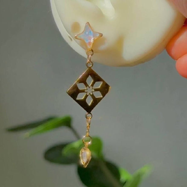 Silver / Golden Steel Genshin Earringpieces