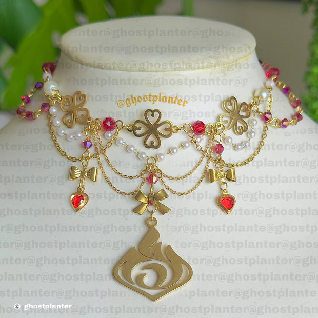 Golden Steel Klee Necklace