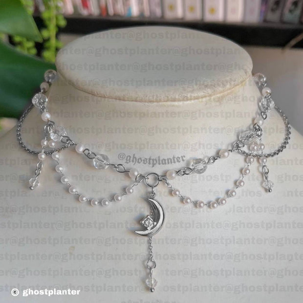 Golden or Silver Steel Kim Necklace