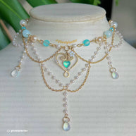 Golden Steel Silvermist Necklace