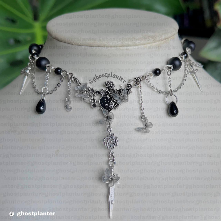 Silver Alloy Butterfly Necklace