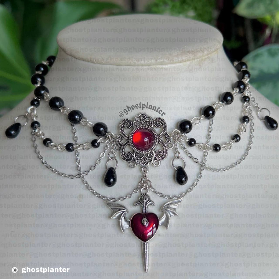 Silver Alloy Lovely Hell Necklace